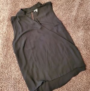 Sleeveless Wrap Blouse *size 3X*
